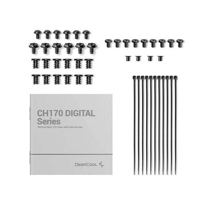 Deepcool DEE6933412774228 Minitorre Digital CH170 sin Fuente de Alimentación, Formato M-ITX, Color Negro 10