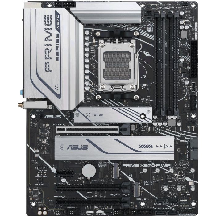 Placa Base Asus PRIME X670-P WiFi Intel Wi-Fi 6 AMD X670 AMD AM5 1