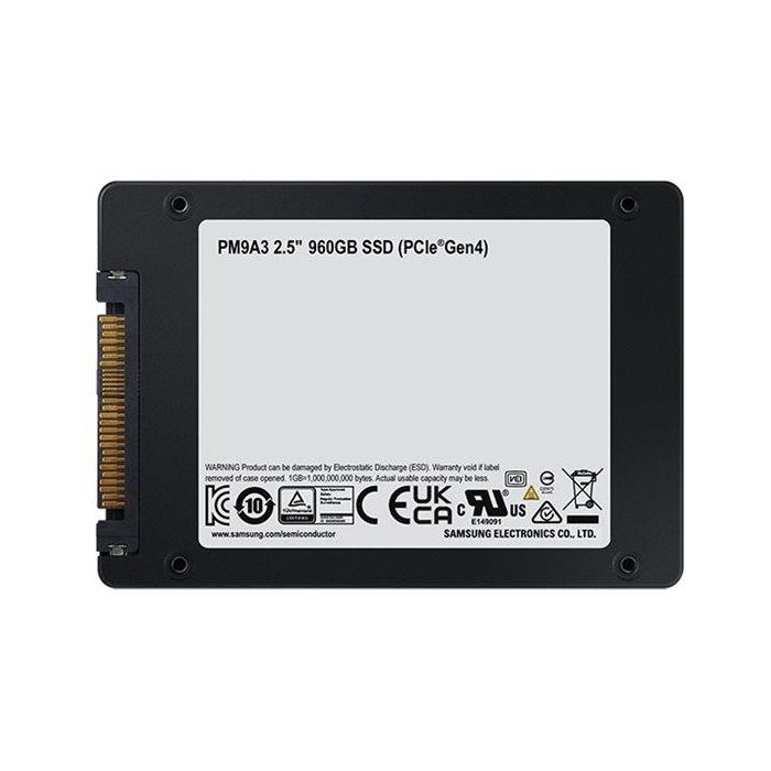 Samsung MZ-QL296000 Disco Duro Interno SSD 960GB PCIe 4.0 NVMe 2.5" U.2 hasta 6500 MB/s para Servidor/Centro de Datos 2