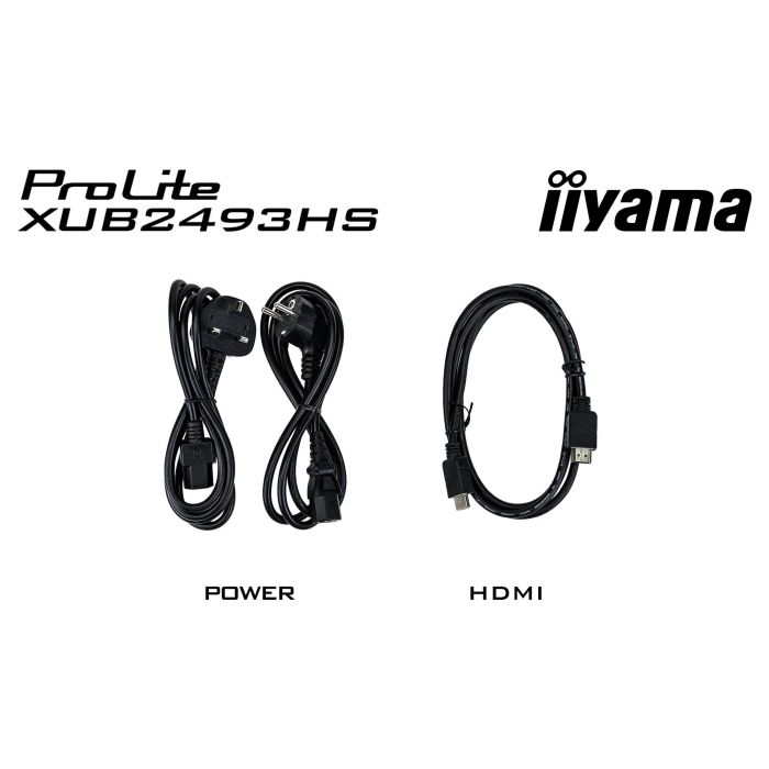 Iiyama XUB2493HS-B6 Monitor 24" IPS FHD 1920x1080 100Hz 4ms HDMI DisplayPort Altavoces Ajuste Altura 9