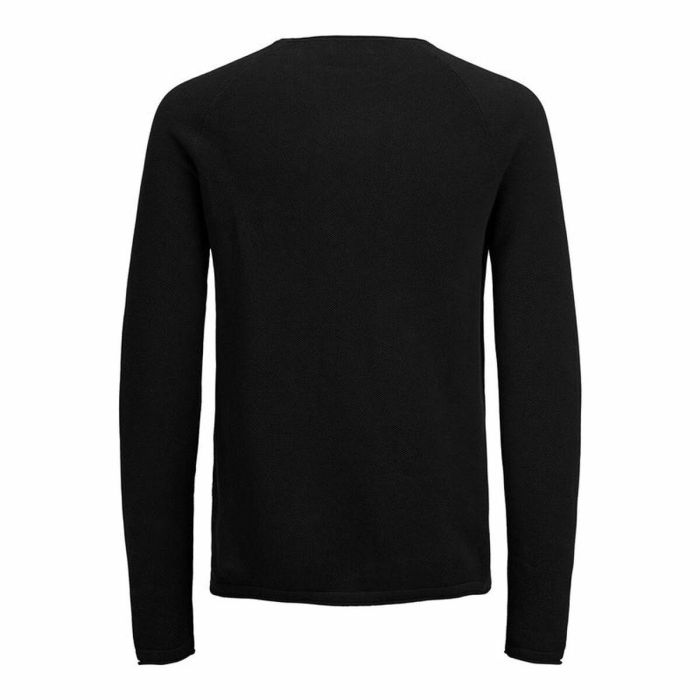 Camiseta de Manga Larga Hombre Jack & Jones ehill Knit Negro 4