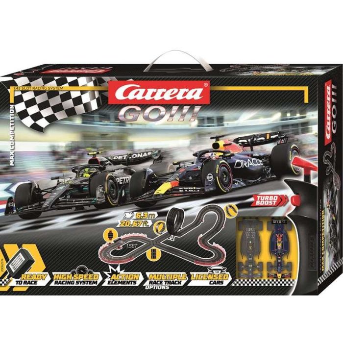 Carrera Max Competition Circuito Slot F1 Mercedes Hamilton y Red Bull Verstappen 6,3m Carrera Max Competition Circuito Slot F1 Mercedes Hamilton y Red Bull Verstappen 6,3m
