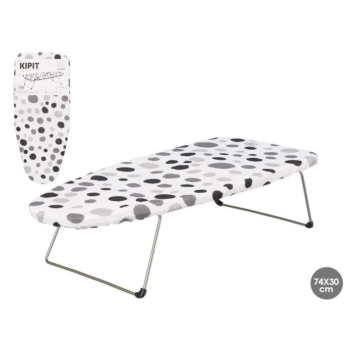 Tabla de Planchar Sobremesa Kipit 30x74 cm - Blanco/Negro (6 Unidades) Tabla de Planchar Sobremesa Kipit 30x74 cm - Blanco/Negro (6 Unidades)