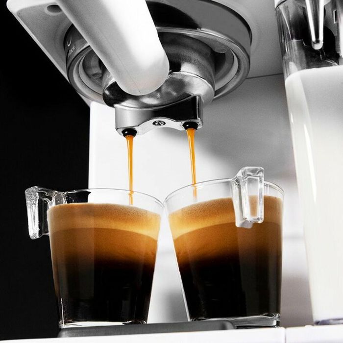 Cafetera Express de Brazo Cecotec 1350W 1,4 L Blanco 1,4 L 1 Cafetera Express de Brazo Cecotec 1350W 1,4 L Blanco 1,4 L 1