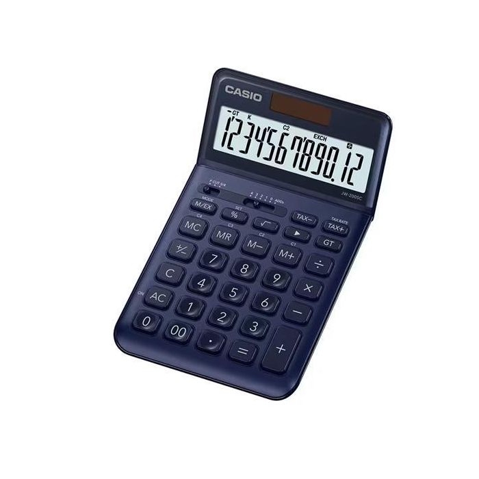 Calculadora Casio JW-200SC-NY Azul Plástico Calculadora Casio JW-200SC-NY Azul Plástico