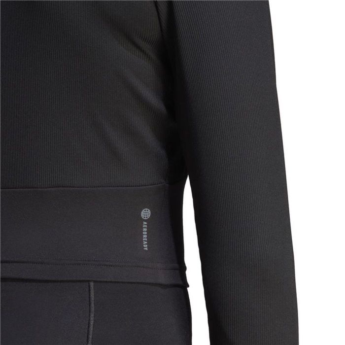 Camiseta de Manga Larga de Mujer Adidas Studio Negro 1