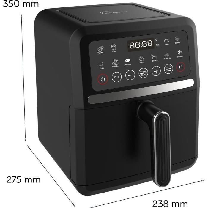 Freidora dietética - LITTLE BALANCE - 8725 - Crousty light - 5 L - 1500 W - 12 programas - Negra 1
