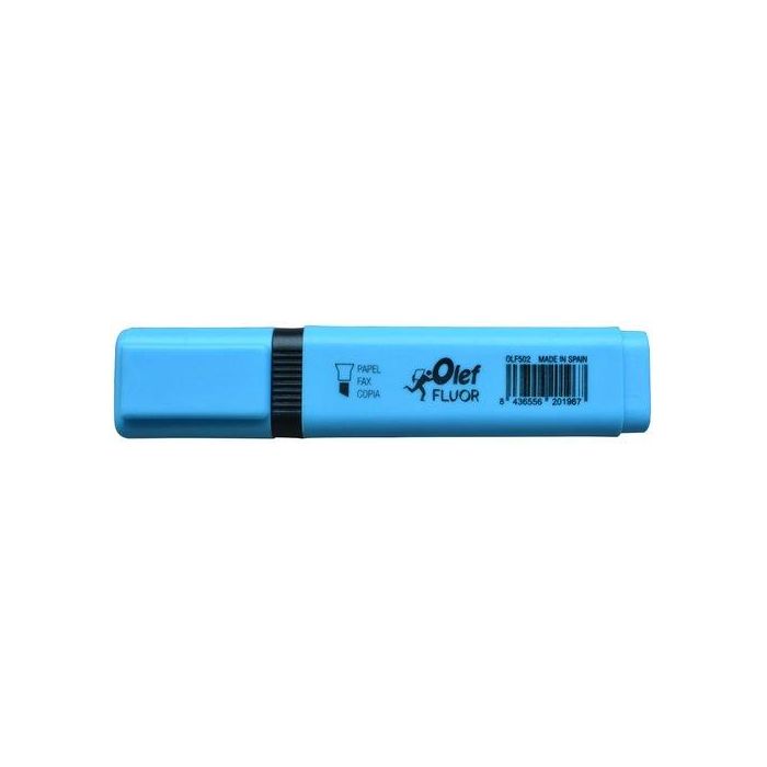 Marcador Fluor Olef Azul 10 unidades