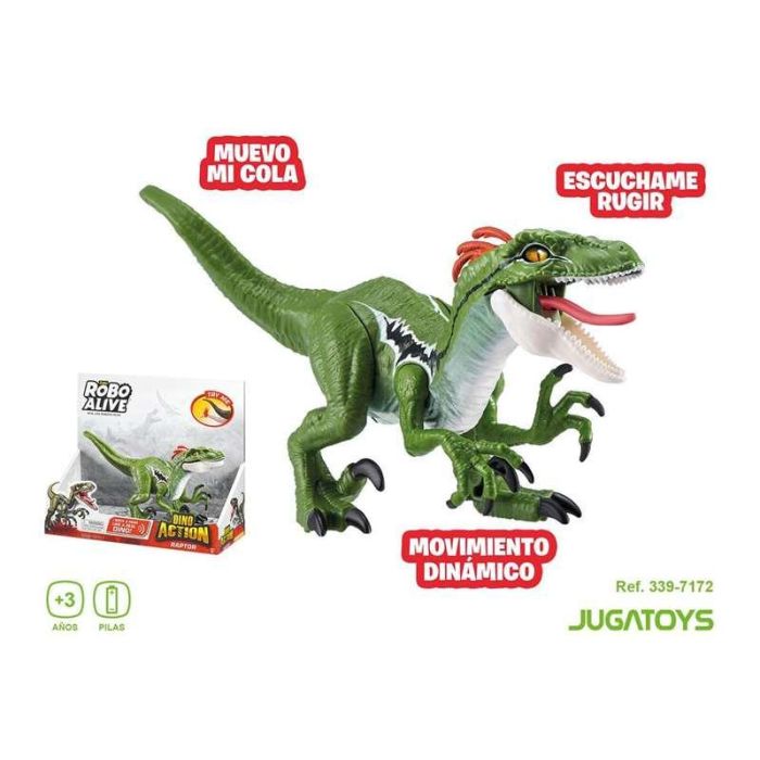 Figura dinosaurio velociraptor robo alive, dino action, 26x15x8cm 2 Figura dinosaurio velociraptor robo alive, dino action, 26x15x8cm 2