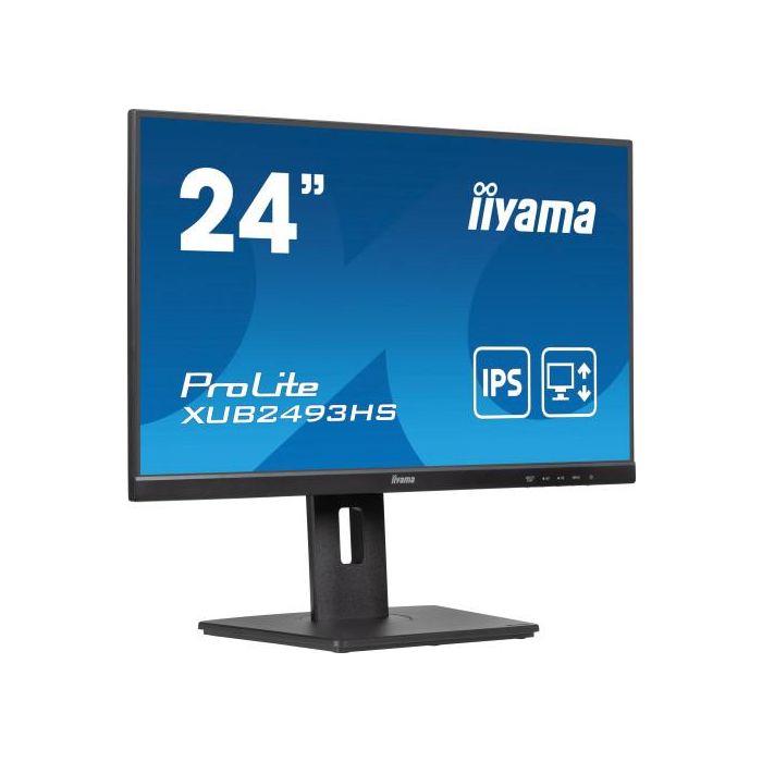 Iiyama XUB2493HS-B6 Monitor 24" IPS Full HD 75Hz 4ms HDMI DisplayPort Altavoces Regulación Altura/Inclinación 100Hz 2