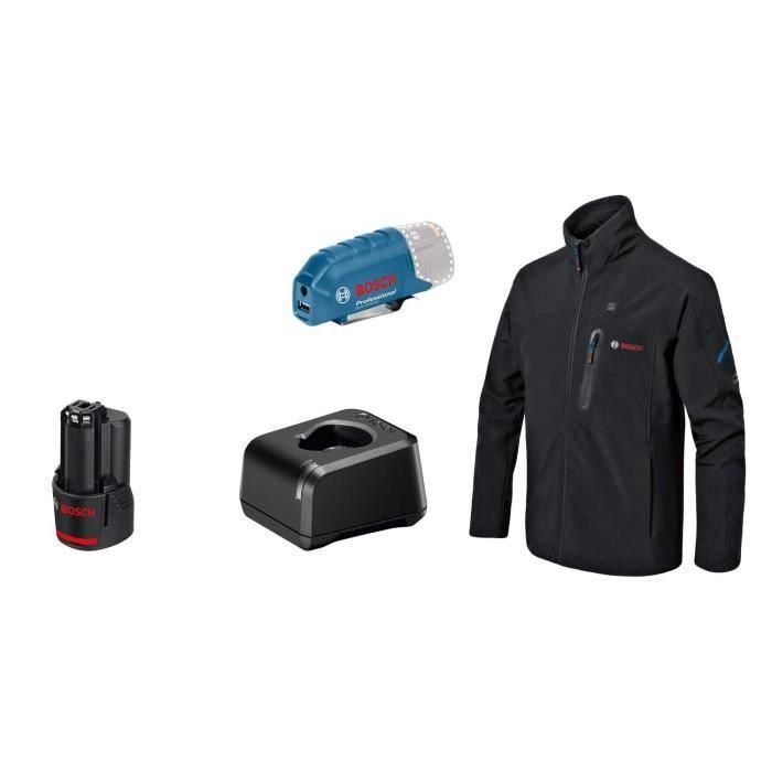 Bosch Professional Chaqueta térmica GHJ 12+18V XA talla S con batería de 12V - 06188000FX