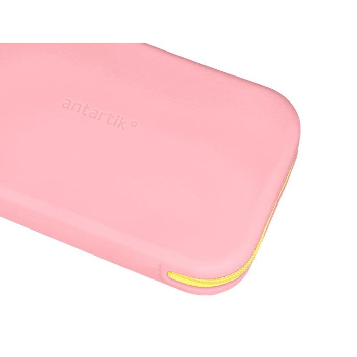 Estuche Portatodo Antartik Tropical Dive Silicona Soft Rectangular 190x120x25 mm Rosa Chicle 5