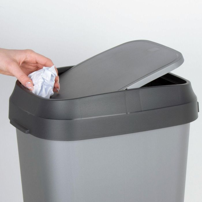 Cubo de basura Curver Gris oscuro Plástico 35 L (6 Unidades) 5 Cubo de basura Curver Gris oscuro Plástico 35 L (6 Unidades) 5