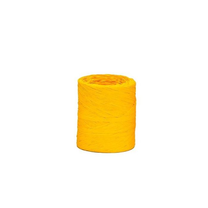 Rafia Cinta De 4 Mm Rollo De 200 M Amarillo