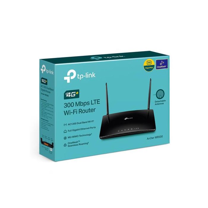 TP-Link Archer MR500 router inalámbrico Gigabit Ethernet Doble banda (2,4 GHz / 5 GHz) 4G Negro 4 TP-Link Archer MR500 router inalámbrico Gigabit Ethernet Doble banda (2,4 GHz / 5 GHz) 4G Negro 4