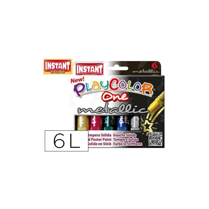 Rotulador Playcolor PlayColor metallic Multicolor (6 Unidades)