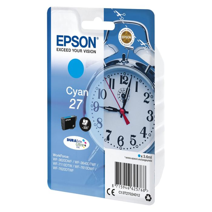 Epson WorkForce WF-3000 y WF-7000 Cartucho Cian nº27 1