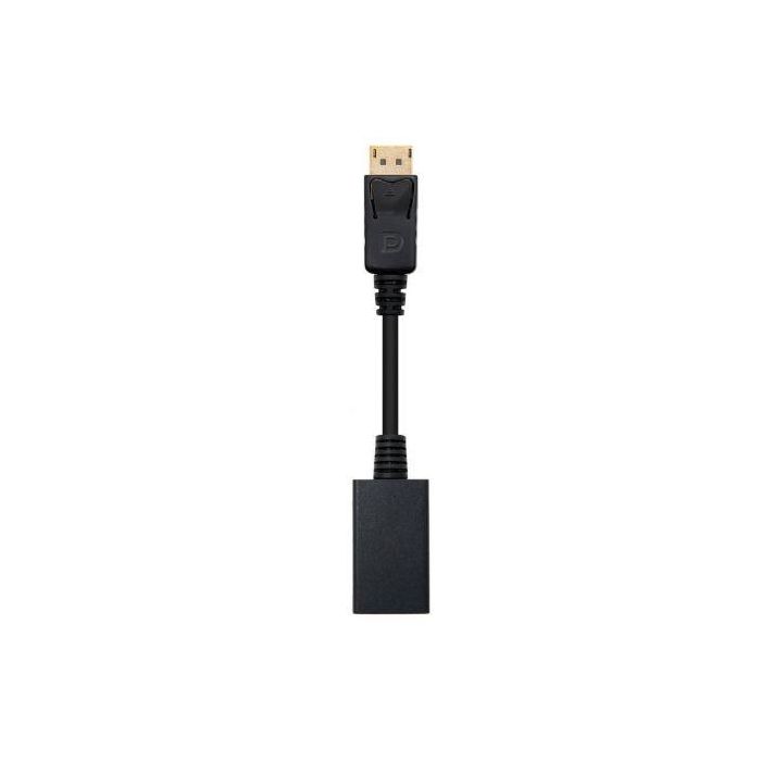 Nano Cable 10.16.0502 Conversor DisplayPort Macho a HDMI Hembra 15cm Negro