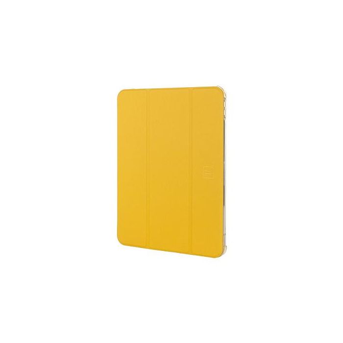 Tucano Funda Folio Satin para iPad Air 11 M2 (2024), 27.9 cm (11 Pulgadas), TPU, Amarillo Senfgelb, Modo Espera, Resistente a Golpes, Portaboligrafo, Modelo IPDA11M2ST-DY