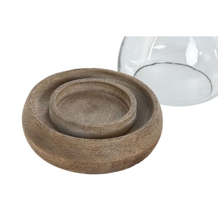 Portavela Alpino DKD Home Decor Marron 30 x 40 x 30 cm Set de 2 3 Portavela Alpino DKD Home Decor Marron 30 x 40 x 30 cm Set de 2 3