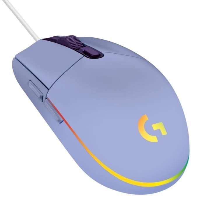 Ratón Gaming con Cable - LOGITECH G - G203 - LIGHTSYNC - RGB - Color Lila Ratón Gaming con Cable - LOGITECH G - G203 - LIGHTSYNC - RGB - Color Lila