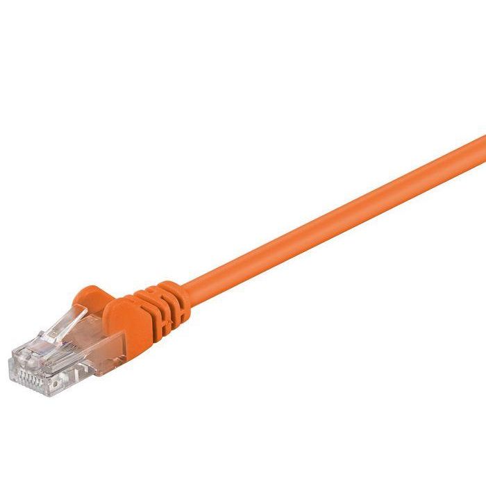 MicroConnect Cable de Red CAT5e U/UTP 0.25m Naranja, Conexión Rápida para Redes y Entretenimiento, Compatible con CAT5