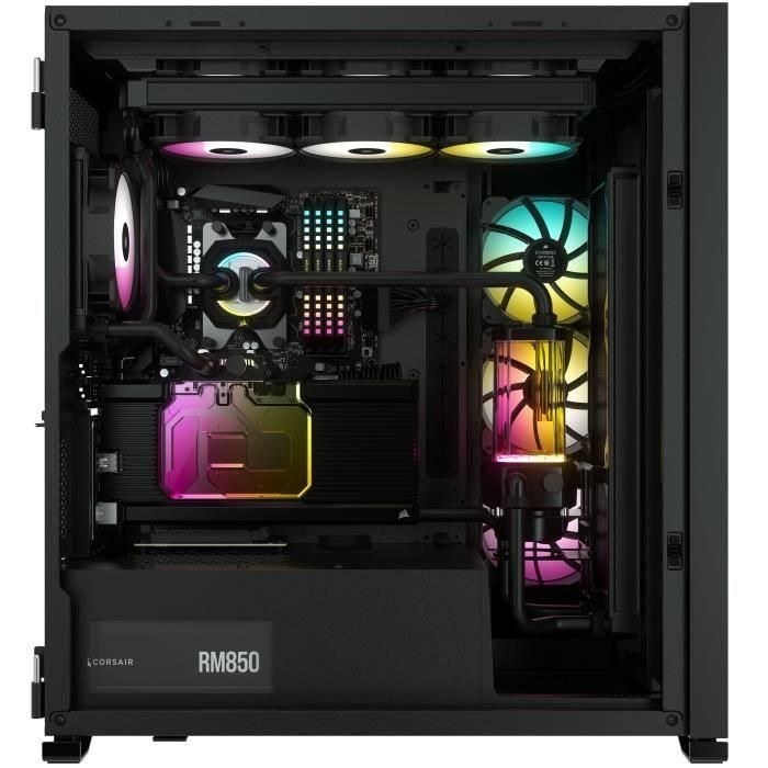 Corsair CC-9011226-WW iCUE 7000X RGB Cristal Templado Negro PC Torre E-ATX 4