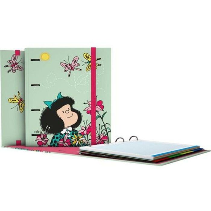 Carpeta de anillas Mafalda Carpebook Verde A4 (2 Unidades) 1