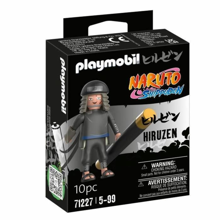 Playmobil Naruto Shippuden Figura Hiruzen con Bastón de Combate, Accesorios Removibles y Base Estable