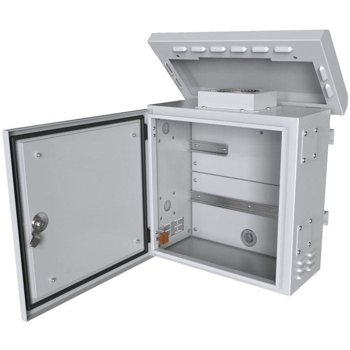 Lanview Gabinete CCTV Montado en Poste para 4 Cámaras Mini Classic 2