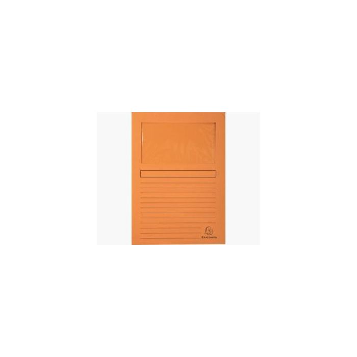 Exacompta Subcarpeta A4 Forever Con Ventana Naranja 120 gr -100U- Exacompta Subcarpeta A4 Forever Con Ventana Naranja 120 gr -100U-