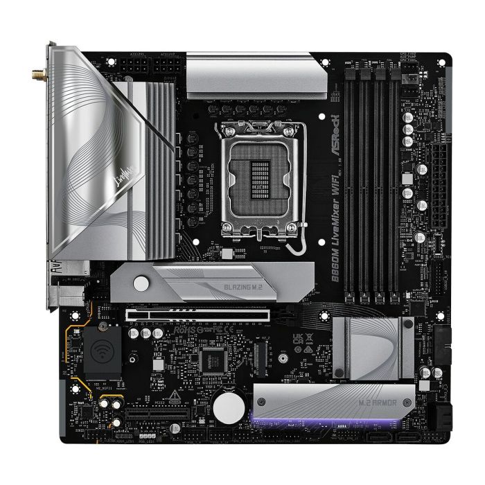 Placa Base ASRock B860M LiveMixer WiFi Intel B860 LGA 1851 4 Placa Base ASRock B860M LiveMixer WiFi Intel B860 LGA 1851 4