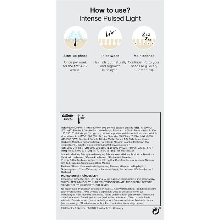 Braun Depiladora de Luz Pulsada IPL PL5145 Blanco, Verde y Negro 4