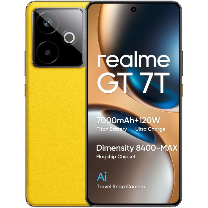 Realme GT 7T 5G Dual SIM 12GB RAM 256GB Amarillo (Según descripción: 512GB en nombre original es un error) 9 Realme GT 7T 5G Dual SIM 12GB RAM 256GB Amarillo (Según descripción: 512GB en nombre original es un error) 9