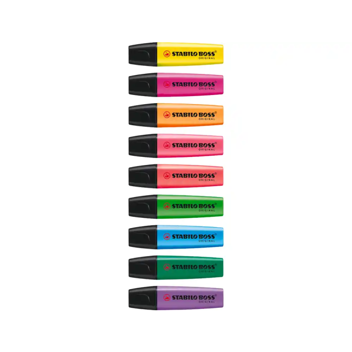 Stabilo Marcador Fluorescente Boss Original Violeta Set de 10 (Set de 10) 2
