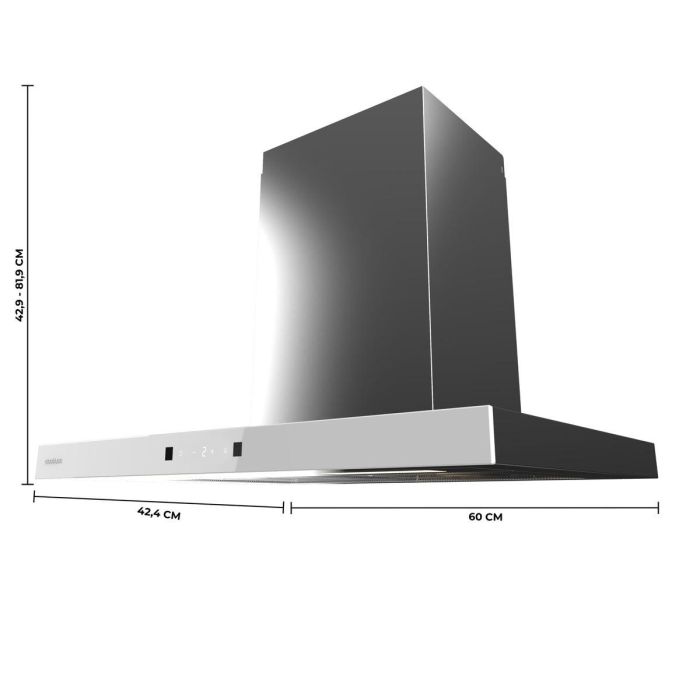 Campana Convencional Cecotec Flux TT 604400 Acero 2