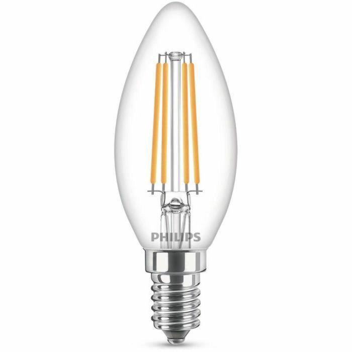 Philips Bombilla LED Equivalente 60W E14 Blanco cálido No regulable, Vidrio