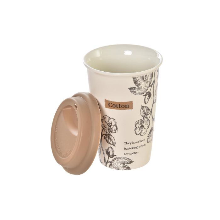 DKD Home Decor Mug Cottage 390ml Porcelana New Bone Apto Microondas y Lavavajillas Beige Marrón Claro Pack 12 Unidades 2 DKD Home Decor Mug Cottage 390ml Porcelana New Bone Apto Microondas y Lavavajillas Beige Marrón Claro Pack 12 Unidades 2
