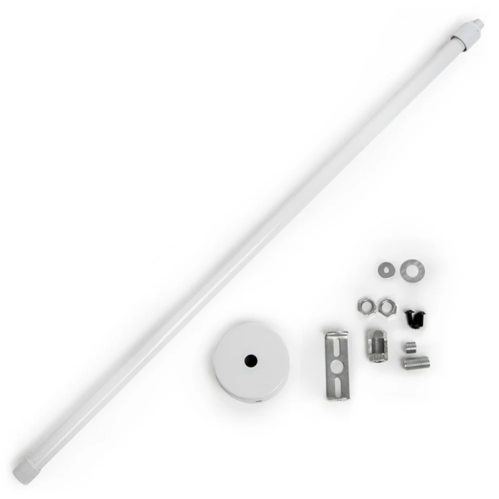 Barra de Suspensión Extensible para Focos LED de 50 a 100 Cm - Color Blanco