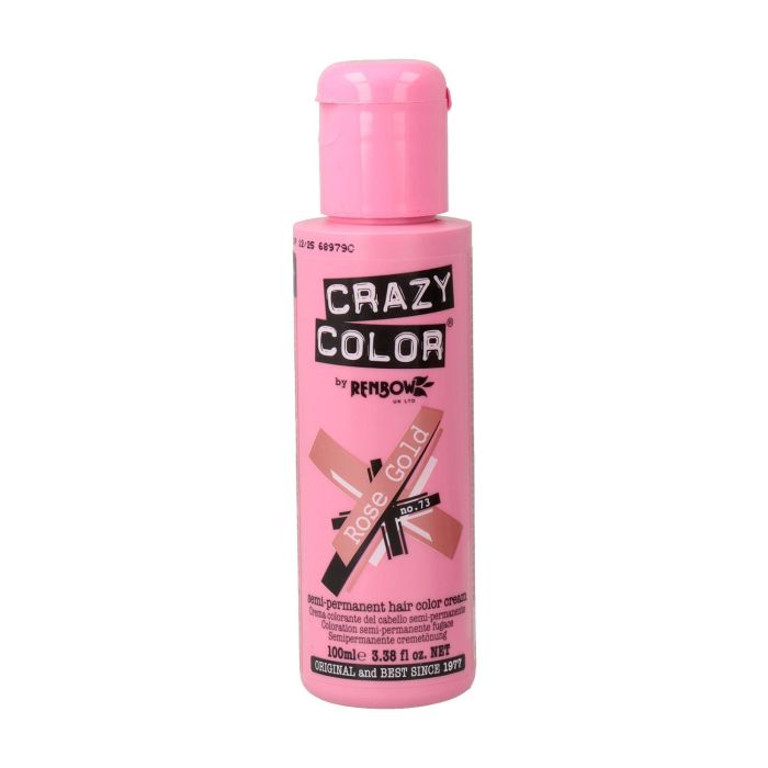 Crazy Color Tinte Semi-Permanente 73 Oro Rosado 100 ml Crazy Color Tinte Semi-Permanente 73 Oro Rosado 100 ml