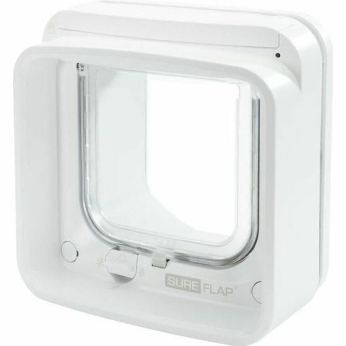 Sureflap iDSCFWT Gatera Conectada para Gatos con Chip Electrónico - Compatible con Hub y App Sure Petcare, Control Remoto, Blanco