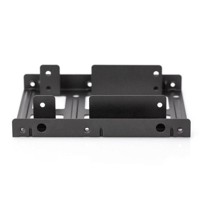 Digitus Mounting KIT: Dual SSD/HDD 2.5 -> 3.5 BAY Incl. Mounting Frame, Metal Black, Screws 3 Digitus Mounting KIT: Dual SSD/HDD 2.5 -> 3.5 BAY Incl. Mounting Frame, Metal Black, Screws 3
