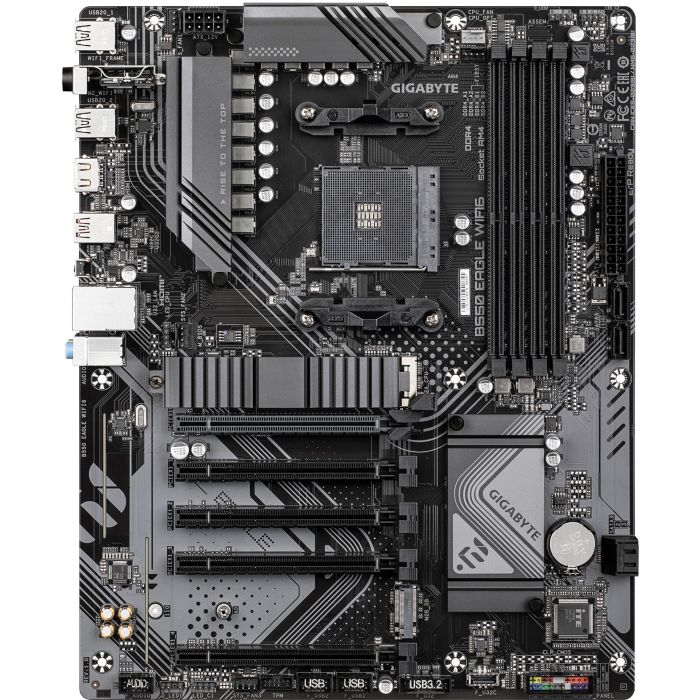 Gigabyte B550 EAGLE WIFI6 (B550.AM4.ATX.DDR4) Placa Base AMD AM4 DDR4 Wi-Fi 6 PCIe 4.0 para Ryzen 5000/4000/3000 1