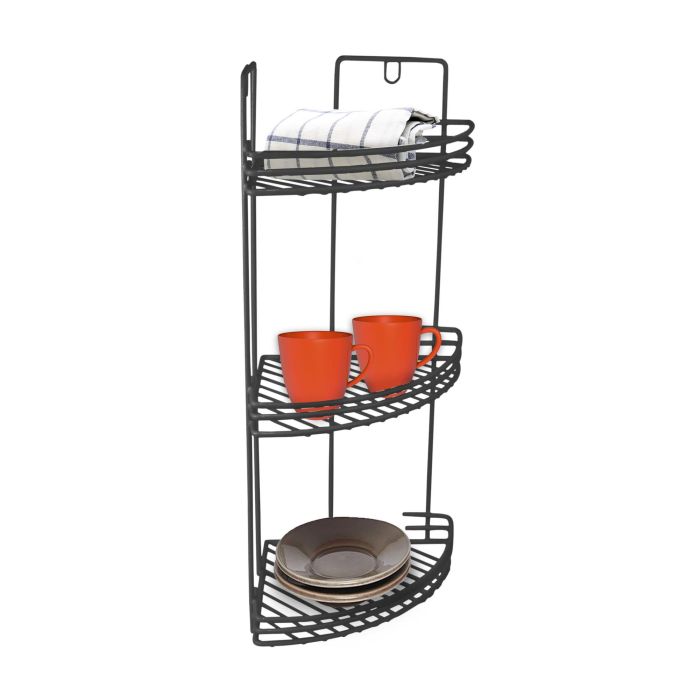 Confortime Estantería Rinconera Cocina 49 x 19.5 x 27 cm Black (6 Unidades) 5 Confortime Estantería Rinconera Cocina 49 x 19.5 x 27 cm Black (6 Unidades) 5