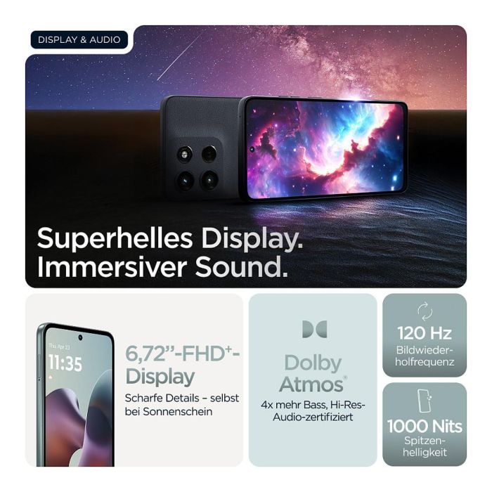 Motorola moto g56 5G 17.1cm (6.72") 8GB RAM 256GB Almacenamiento 5200mAh Android 15 Gris 4