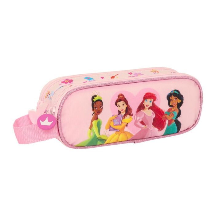 Bolso Escolar Portatodo Safta Doble Princesas Disney Summer Adventures 60x210x80 mm