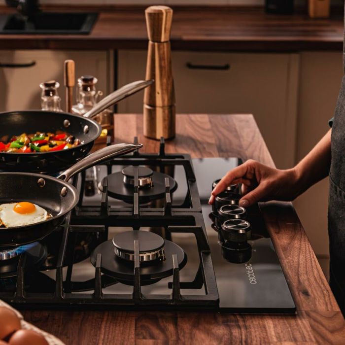 Placa de Gas Cecotec Bolero Squad G 4200F 8000 W 58 x 50 cm 6 Placa de Gas Cecotec Bolero Squad G 4200F 8000 W 58 x 50 cm 6