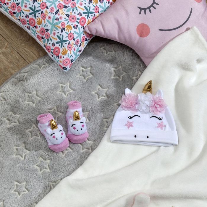 Tom et Zoe Juego Gorro y Peucos Niña, Algodón 100% 1