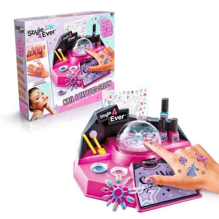 Canal Toys Style4Ever Barra de Uñas - Set de Creación de Estilo con Accesorios para Personalizar Uñas: Lentejuelas, Pegatinas, Tatuajes Canal Toys Style4Ever Barra de Uñas - Set de Creación de Estilo con Accesorios para Personalizar Uñas: Lentejuelas, Pegatinas, Tatuajes