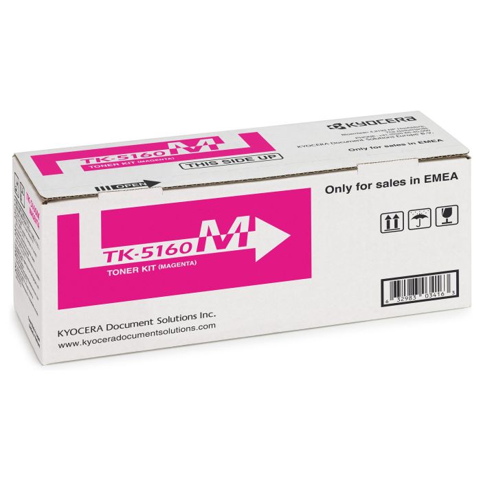 Kyocera TK 5160M Tóner Magenta Original 12000 Páginas para ECOSYS P7040cdn